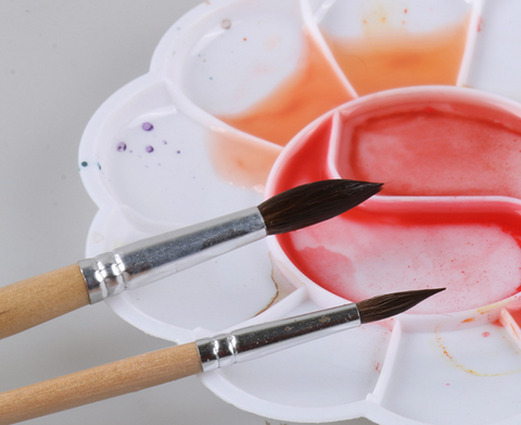 Horsehair Watercolor Brush 6 pc