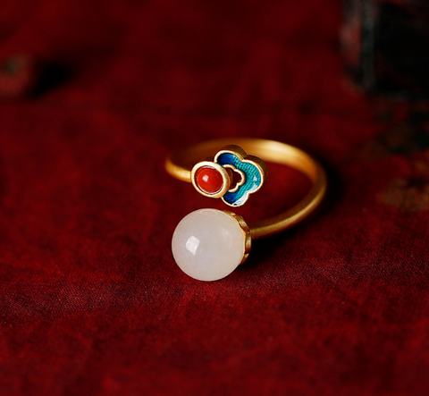 White Jade Ring