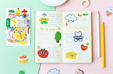 Jiyu Message Cute Bear Stickers