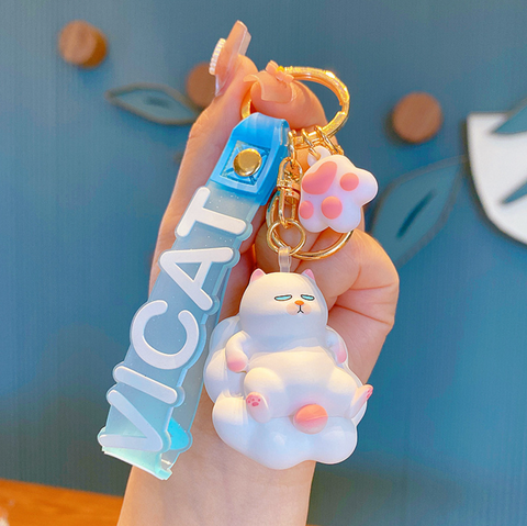 Vicat Grump Cat Keychain