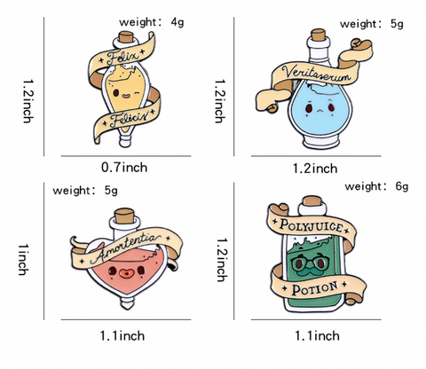 Harry Potter Potion Pins