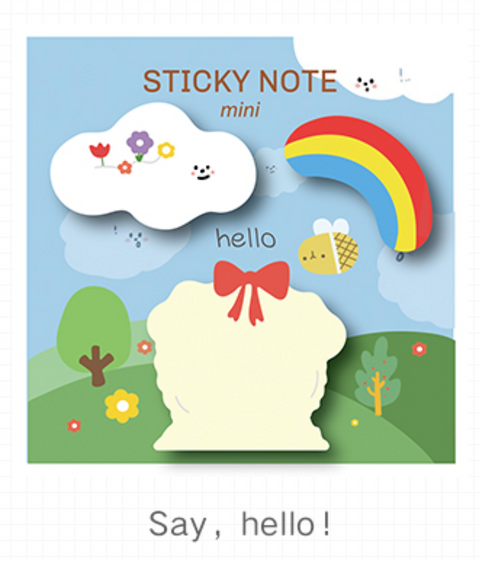 Charm Shaped Sticky Post It