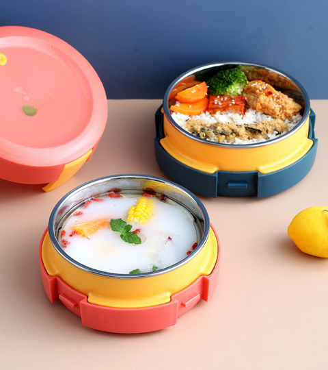 Make Food Delicious Round Lunch Box 750ml