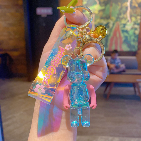 Pretty Good Crystal Bear Keychain