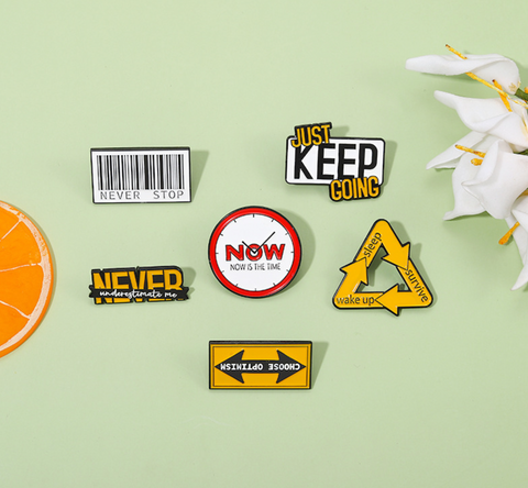 Never Stop Pins