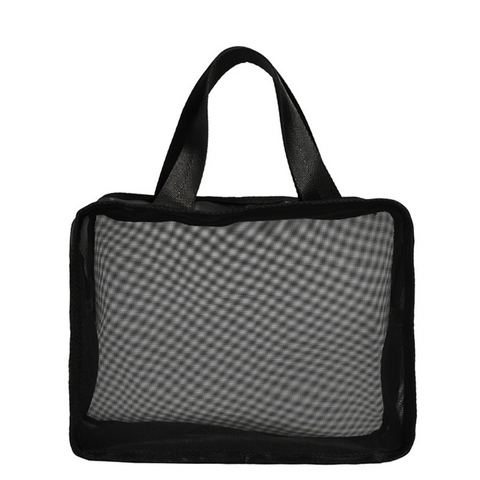 Black Mesh Cosmetic Storage Bag