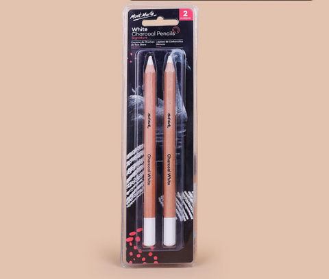 Mont Marte White Charcoal Pencils Signature