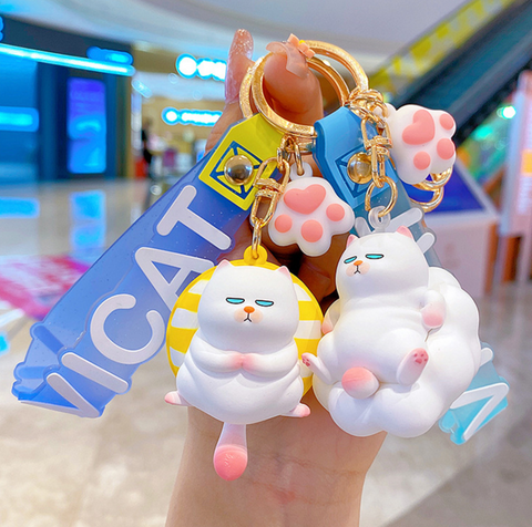 Vicat Grump Cat Keychain