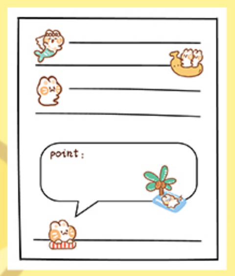 Jiyu Sugar Bear Note Paper