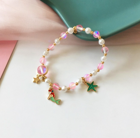 Red Ariel Mermaid Bracelet