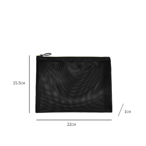 Hand Held Black Mesh Pouch