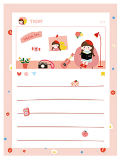 Jiyu Flora Note Paper