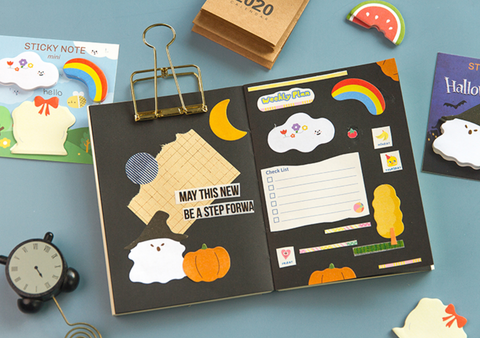 Charm Shaped Sticky Post It