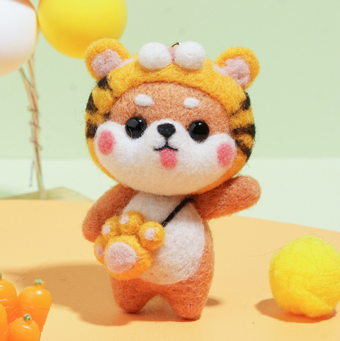 Sweet Shiba Inu Needle Felt Set