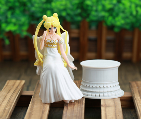 Princess Serenity on White Column Statue
