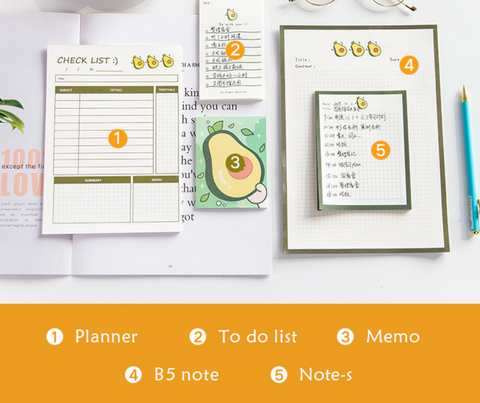Jiyu Cute Memo Post- It Lists