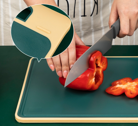 Cutting Board Medium Dark Green - Wheat