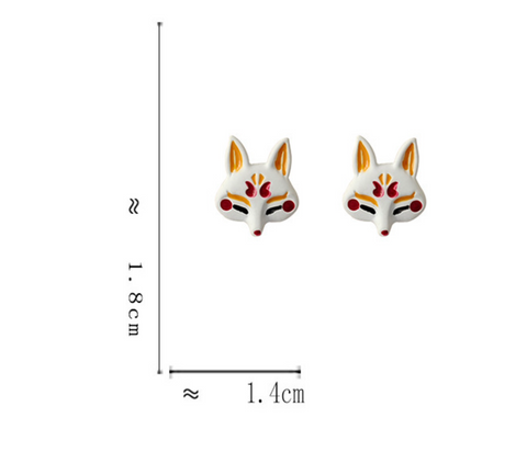 Japanese Fox Earring