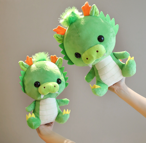 Cute Green Dragon Plush 25cm