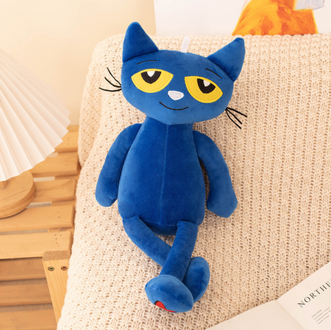 Blue cat stuffed animal clearance
