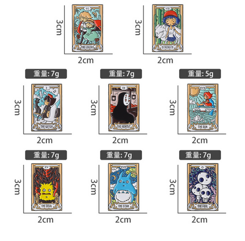 Studio Ghibli Tarot Pin