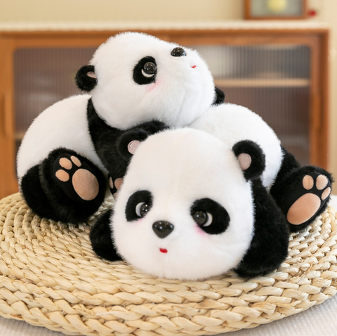 Furry Panda Plush 25cm