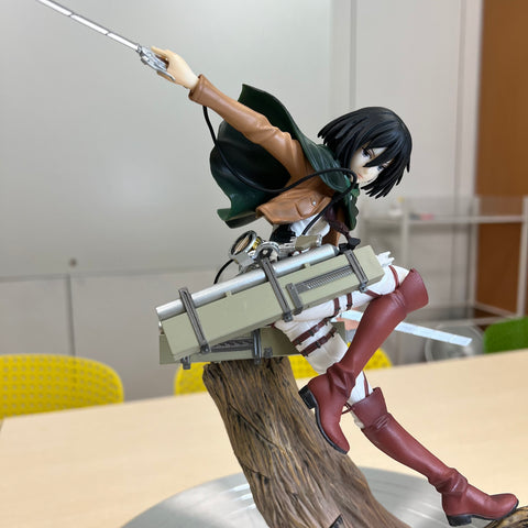 Attack on Titan Captain Mikasa on Stump Statue