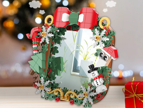 Christmas Wreath Mirror Building Block