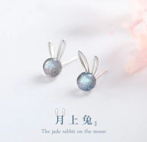 Moon Rabbit Earring