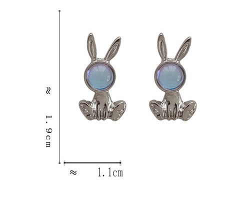 Rabbit Stone Earring