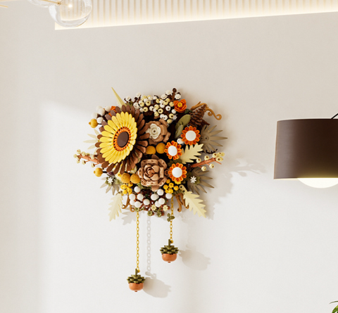 Autumn Floral Wall Hanging Building Block