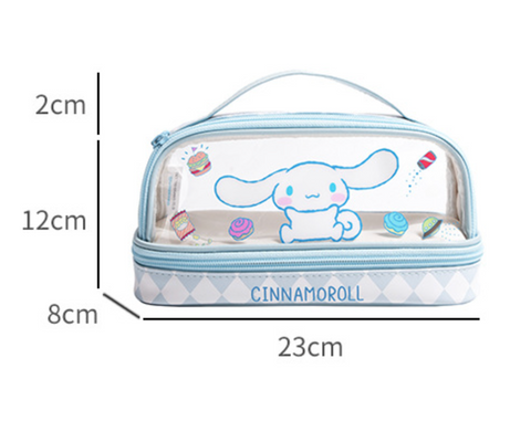 Sanrio Transparent Pencil Case Bag