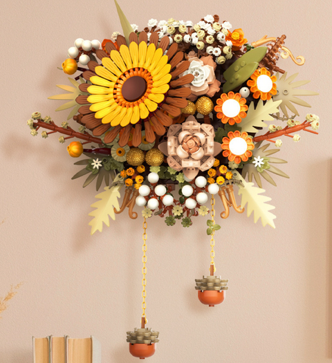 Autumn Floral Wall Hanging Building Block