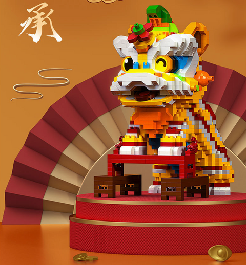 Chinese Lion Building Block