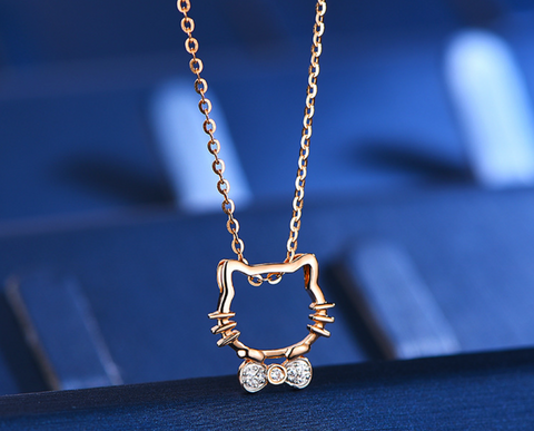 Hello Kitty Gold Necklace