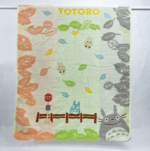 Totoro Falling Orange Grey Towel 60*120