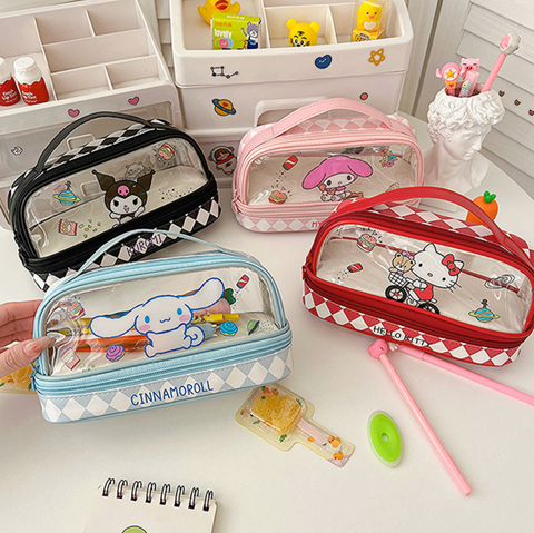 Sanrio Transparent Pencil Case Bag