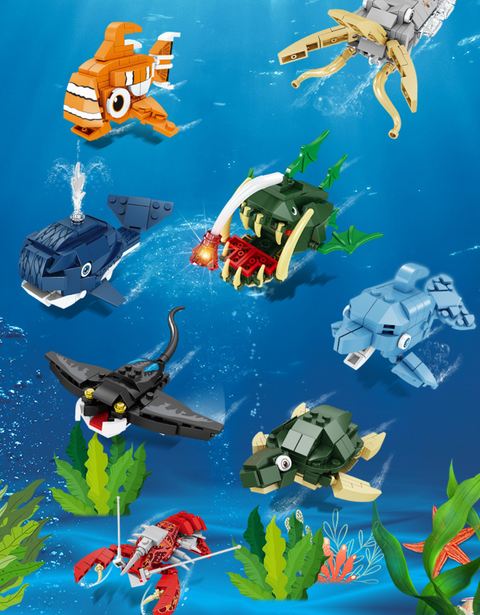 Kaizhi Sea Animals Series Building Blocks Ocean 2