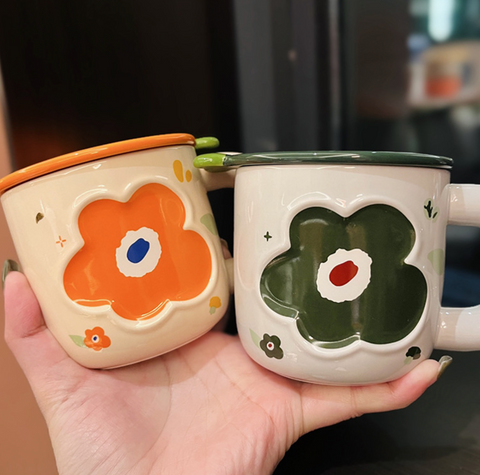 Bright Poppy Ceramic Mug