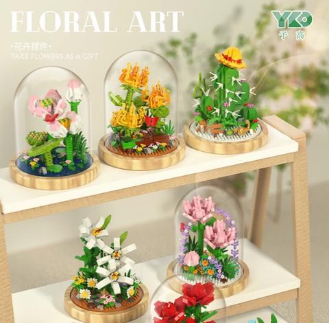 Floral Art Terrarium Building Block
