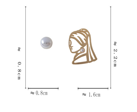 Girl with Pearl Earring Stud