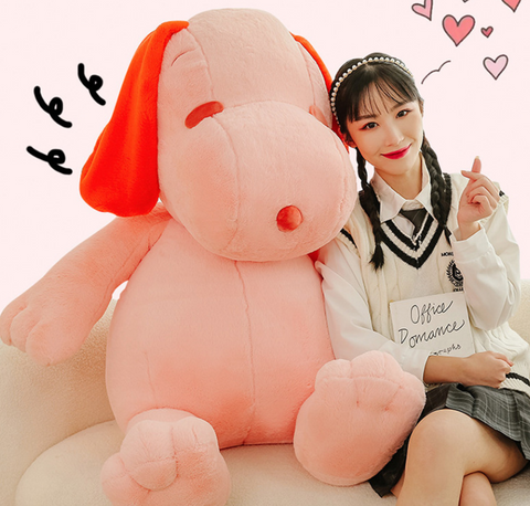 Pink Snoopy Plush 50cm