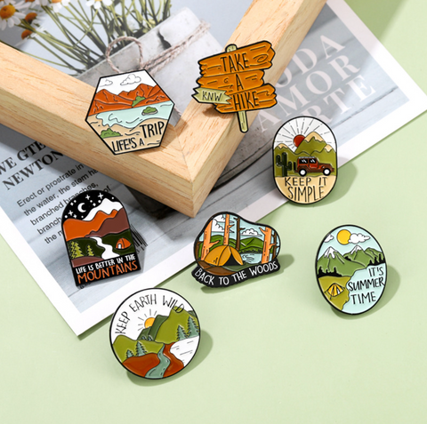 Nature Travel Pin