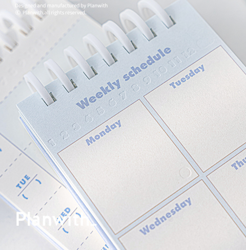 Planwith Portable Weekly Plan