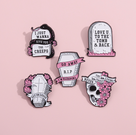 Pink Grave Pin