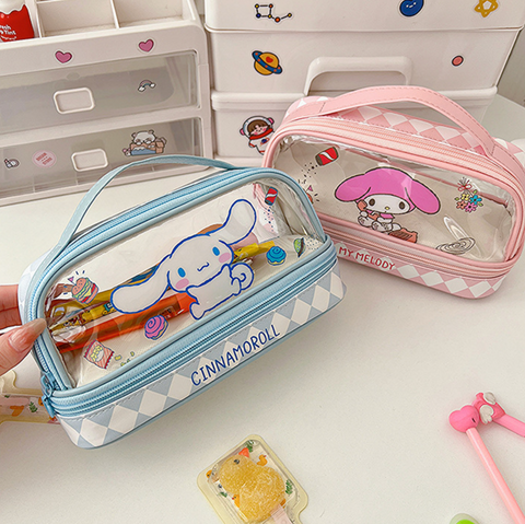 Sanrio Transparent Pencil Case Bag