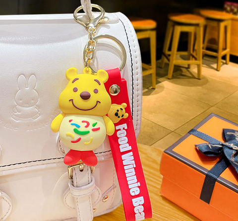 Winnie the Pooh Eats Keychain