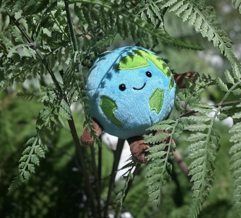 Earth Plush Keychain 10cm