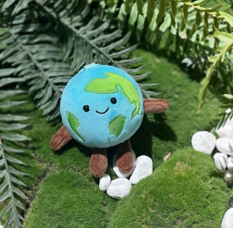 Earth Plush Keychain 10cm