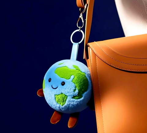 Earth Plush Keychain 10cm